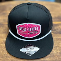 Red Dirt Hat Co. Pretty in Pink Rope Hat in Black