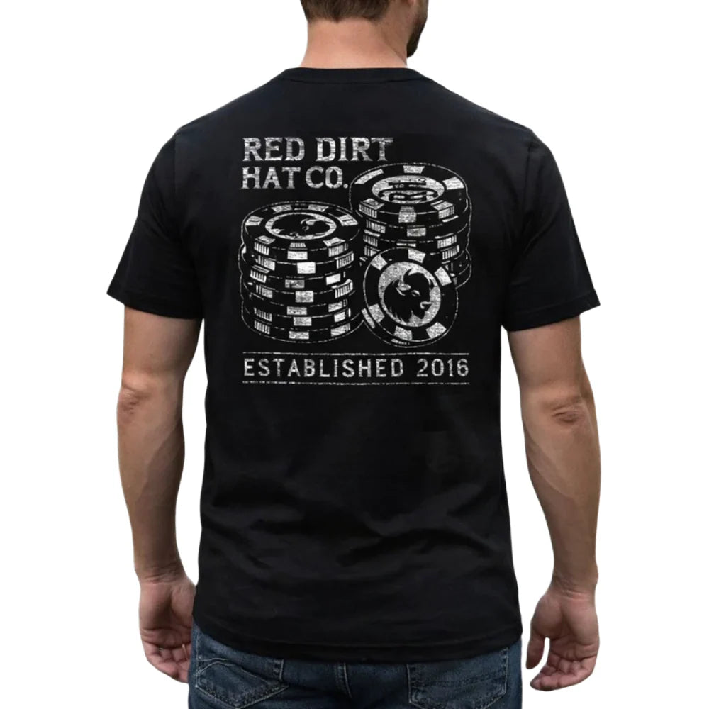 Red Dirt Hat Co. "High Roller" Men's Graphic T-Shirt in Black