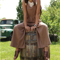 Cruel Women's Woven Wide Leg Jumpsuit in Brown