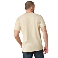 Ariat Men's Land of the Free Farm Shield Classic Fit T-Shirt in Natural