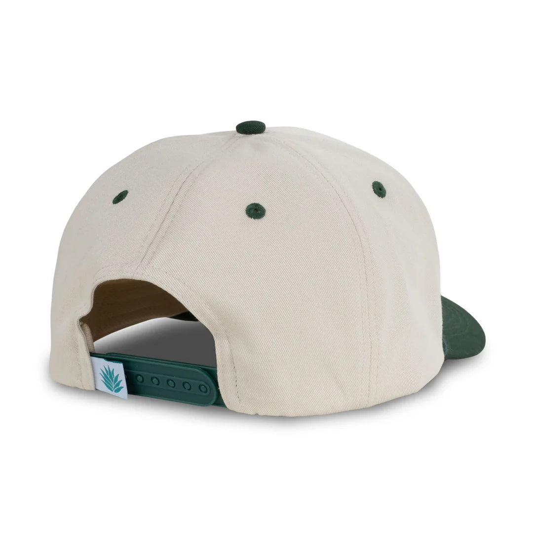 Sendero Provisions Co. "Cowboy Hat" Snapback Hat in Cream & Green