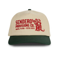 Sendero Provisions Co. Armadillo Snapback Hat in Cream & Green
