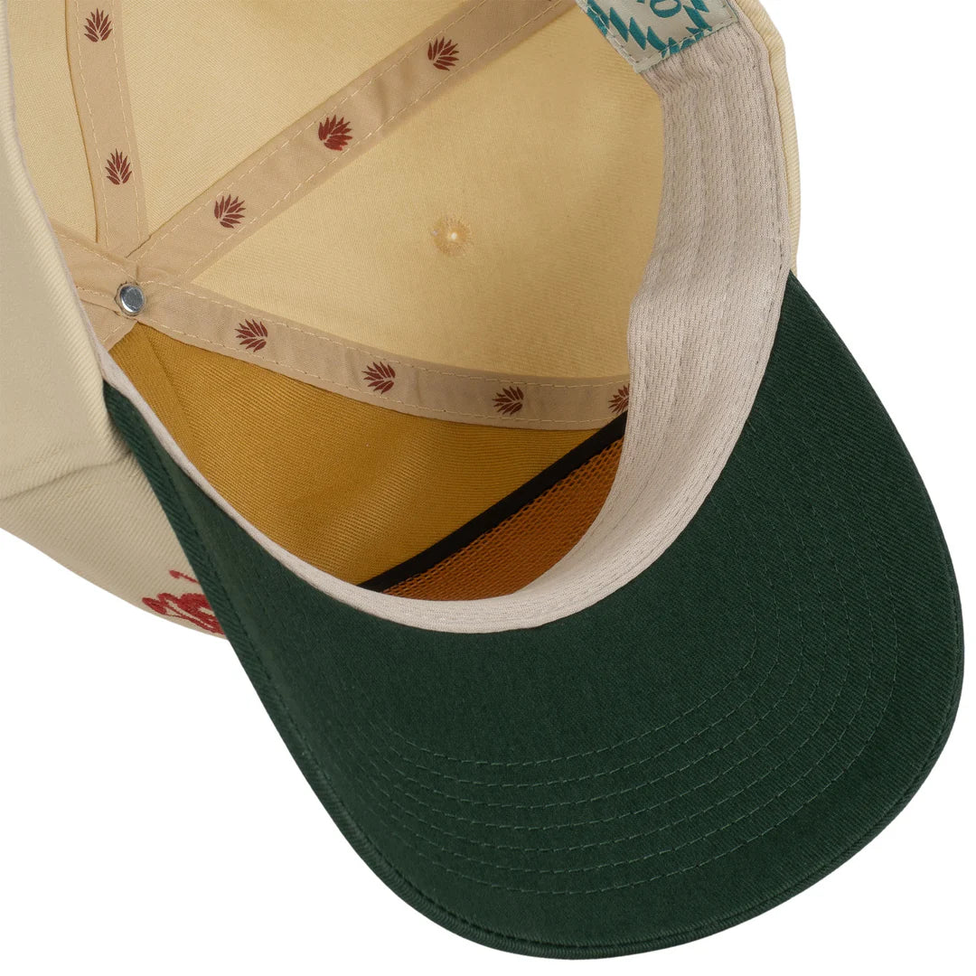 Sendero Provisions Co. Armadillo Snapback Hat in Cream & Green