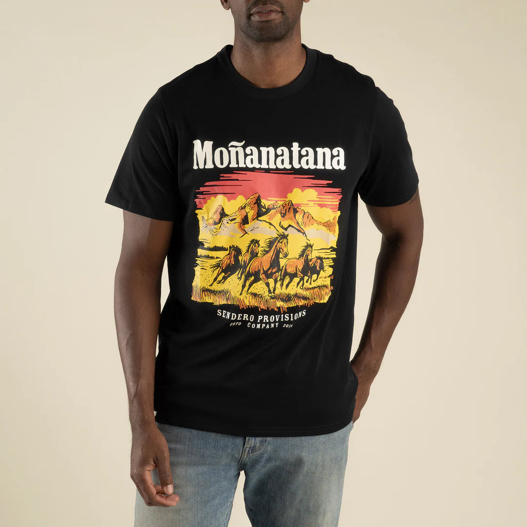 Sendero Provisions Co. Men's Monanatana Graphic T-shirt in Black