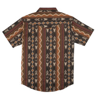Sendero Provisions Co. Men's S/S The Wyatt Pearl Snap Serape Shirt in Tempe Stripe