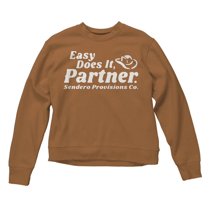 Sendero Provisions Co. Women's Easy Does It Drop Shoulder Sweatshirt in Meerkat
