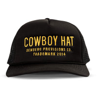 Sendero Provisions Co. "Cowboy Hat" Trucker Hat in Black