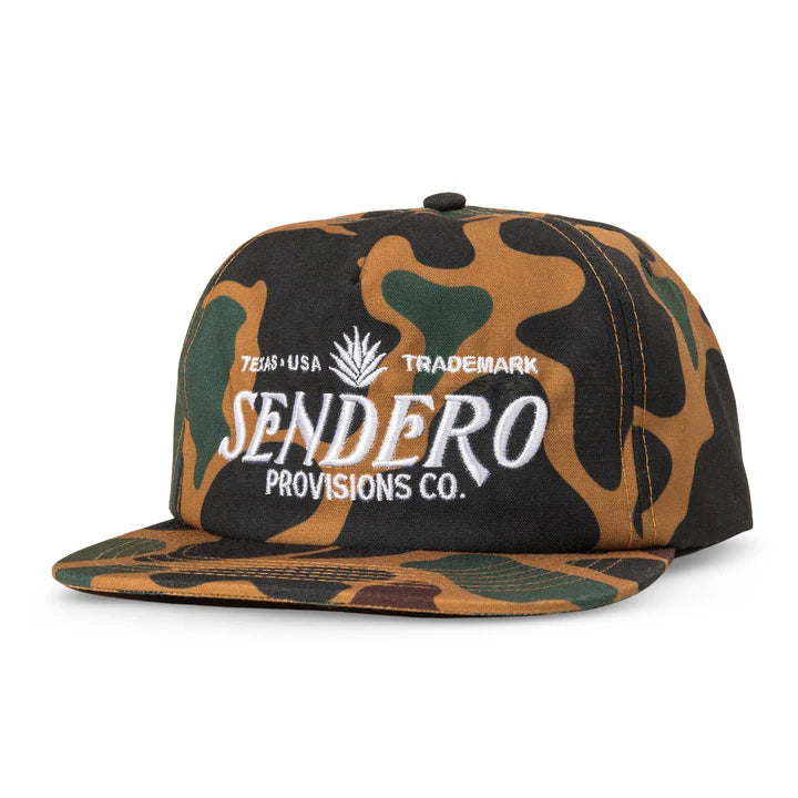 Sendero Provisions Co. Logo Snapback Hat in Field Camo