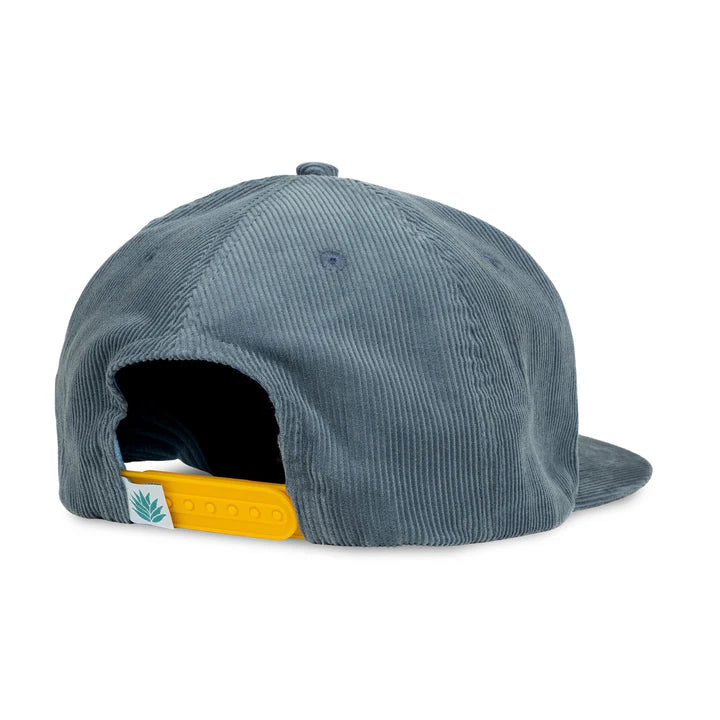 Sendero Provisions Co. Logo Corduroy Snapback Hat in Blue & Yellow
