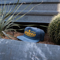Sendero Provisions Co. Logo Corduroy Snapback Hat in Blue & Yellow