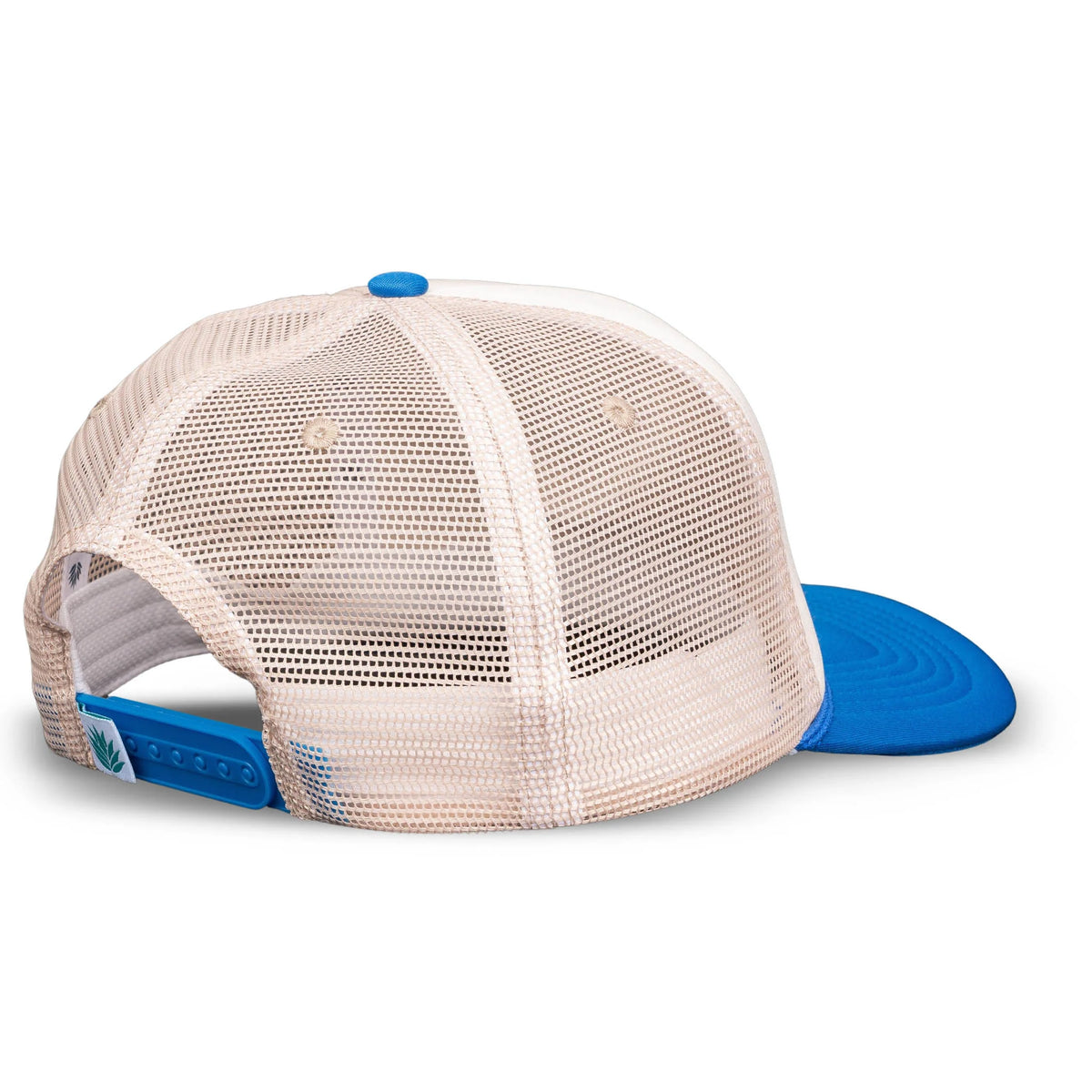 Sendero Provisions Co. "Country Store" Snapback Hat in Cream & Blue