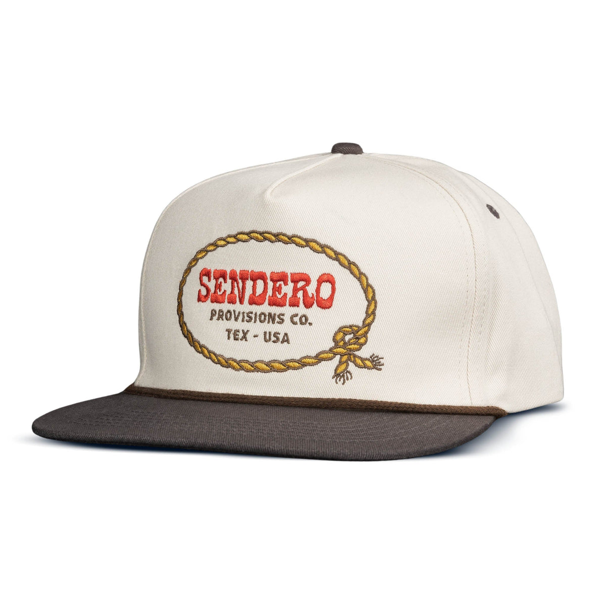 Sendero Provisions Co. "Stagecoach" Snapback Hat in Cream