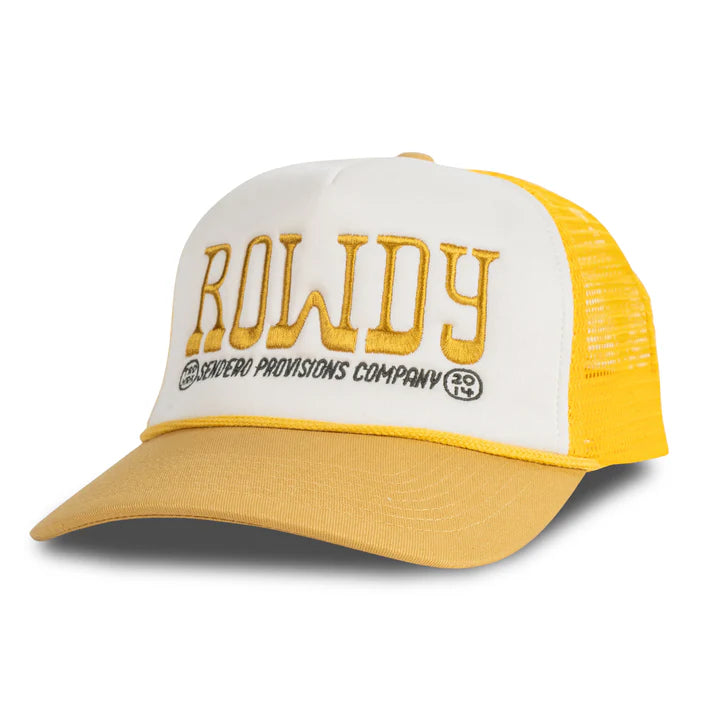 Sendero Provisions Co. Rowdy Snapback Hat in White