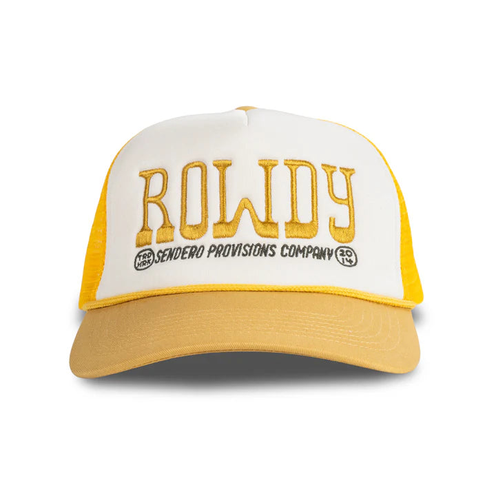 Sendero Provisions Co. Rowdy Snapback Hat in White