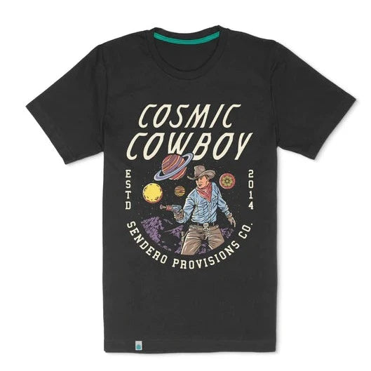 Sendero Provisions Co. Men's Cosmic Cowboy Graphic T-Shirt in Asphalt ...