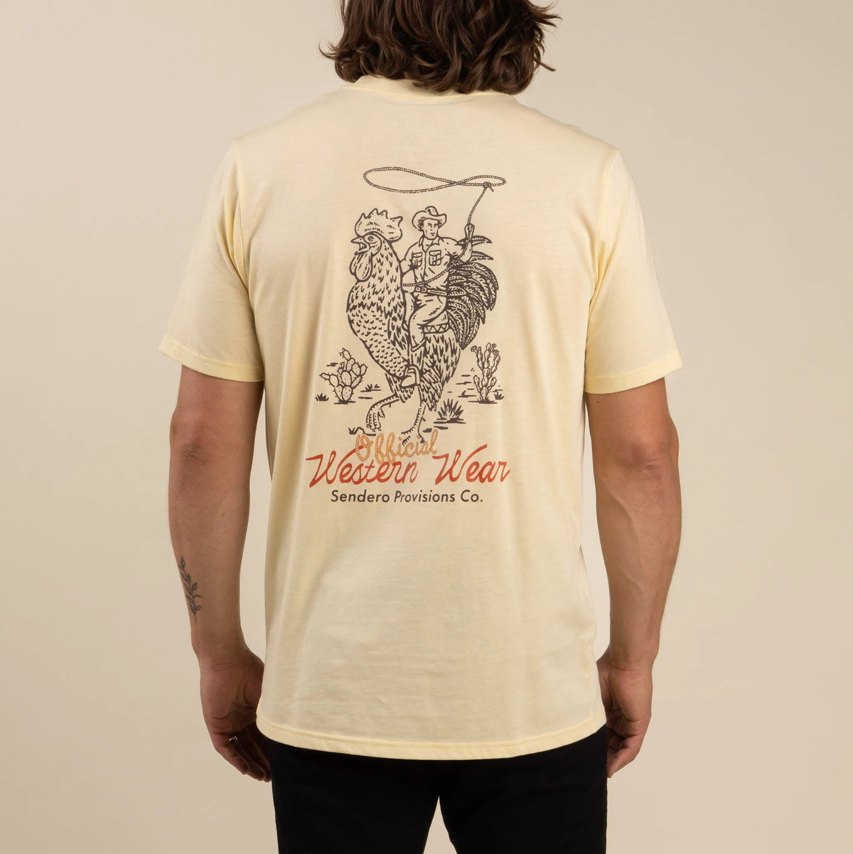 Sendero Provisions Co. Men's Official Western Graphic T-Shirt in Cream