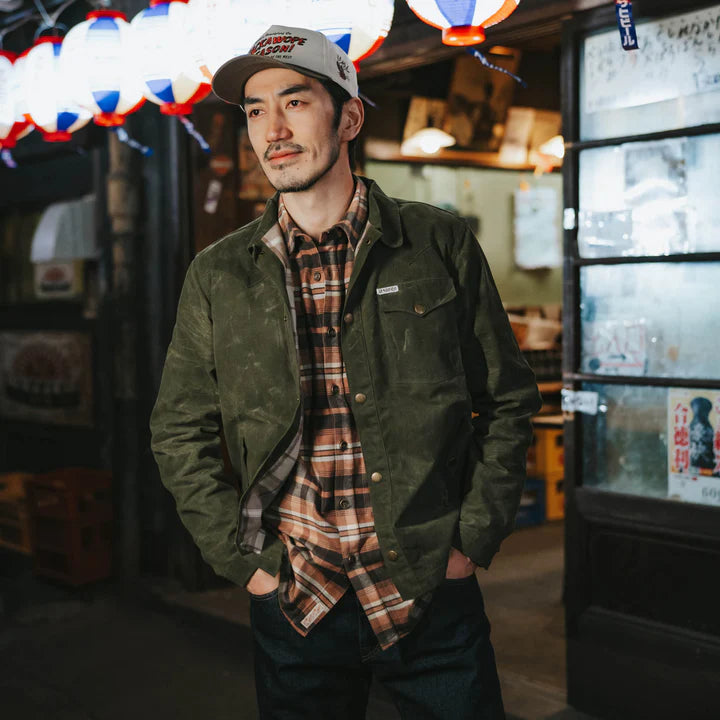 Sendero Provisions Co. Men's L/S Moab Stretch Flannel Shirt in Brown
