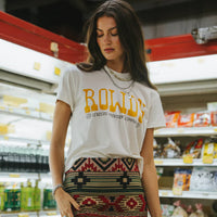 Sendero Provisions Co. Women's Rowdy Boxy Cropped T-Shirt in Vintage White