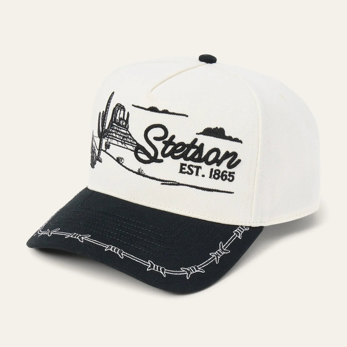 Stetson Desert Landscape Trucker Cap in White