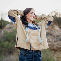 STS Ranchwear Women's Poppy Pullover Hoodie in Beige