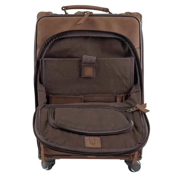 STS Ranchwear Cowhide Rolling Suitcase