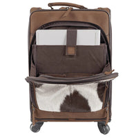 STS Ranchwear Cowhide Rolling Suitcase