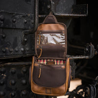 STS Ranchwear Tucson Hanging Leather Shave Kit