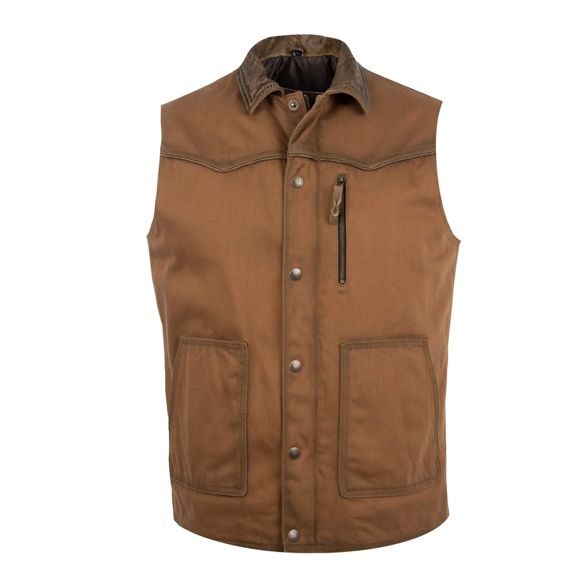 STS Ranchwear Men's Owen Canvas Vest in Tan