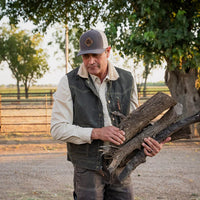 STS Ranchwear Men's Owen Canvas Vest in Olive