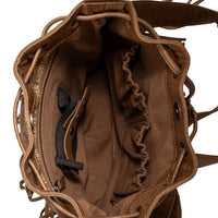 STS Ranchwear Boho Cowgirl Brown Leather Bucket Bag