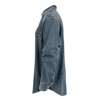 STS Ranchwear Men's Duke Western Denim Snap Shirt in Medium Wash