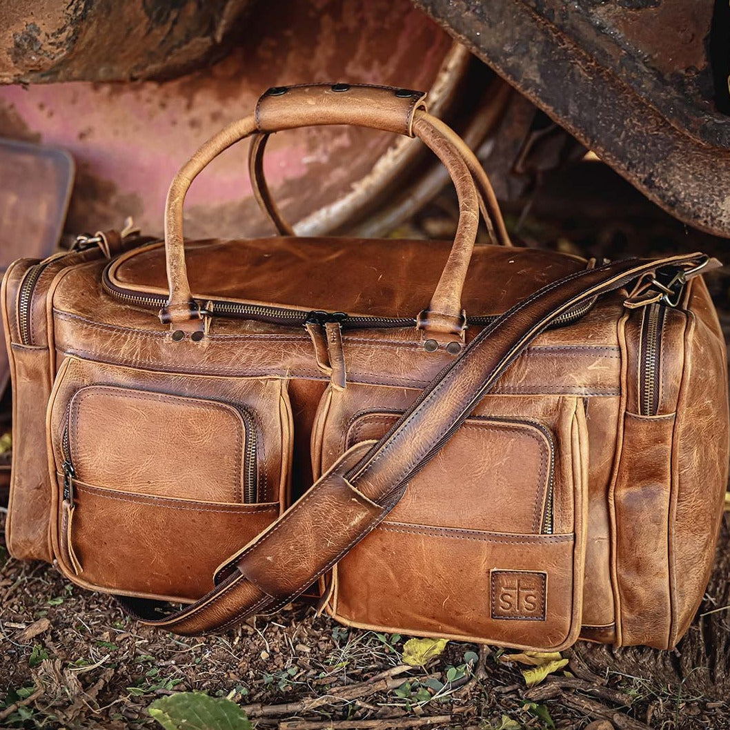 STS Ranchwear Tucson Traveler Leather Duffle Bag