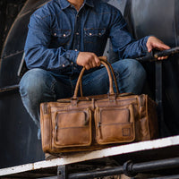 STS Ranchwear Tucson Traveler Leather Duffle Bag