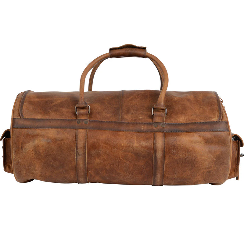 STS Ranchwear Tucson Round Leather Duffle Bag