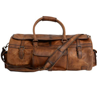 STS Ranchwear Tucson Round Leather Duffle Bag