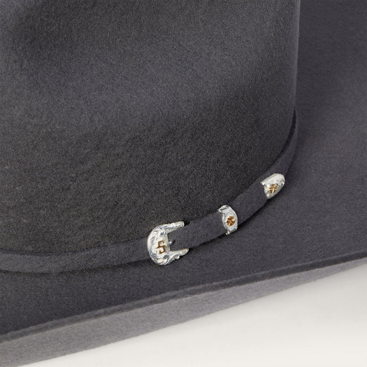 Stetson Brenham 4X Wool Felt Cowboy Hat in Granite Grey