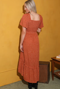 Women's Polka Dot Maxi Dress