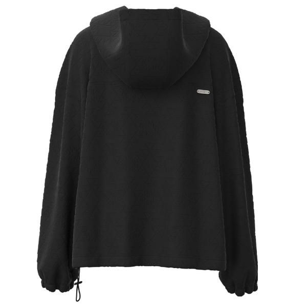 Hooey Women's "Mazatlan" Quarter Zip Hoodie in Black
