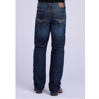 Stetson Men's 1312 Modern Straight Leg in Dark Wash