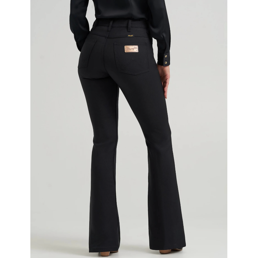 Wrangler x Lainey Wilson Wrancher Flare Pant in Black