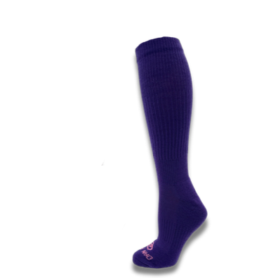 Dan Post Women's 1 Pack Cowgirl Certified Over the Calf Compression Boot Sock in Purple