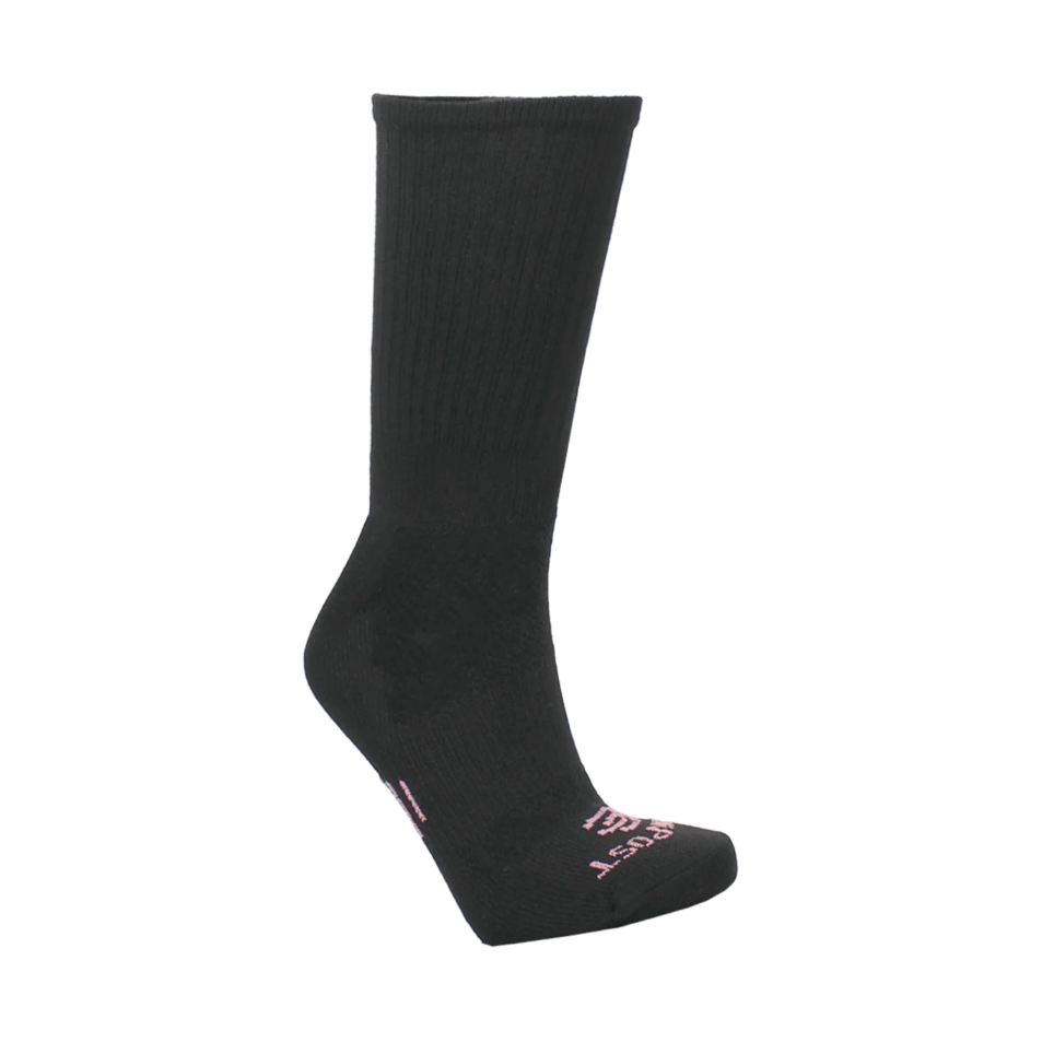 Dan Post Women's 2-Pack Cowgirl Certified Lite Performance Over the Calf Boot Sock in Black