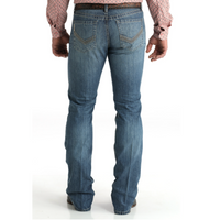 Cinch Men's Ian Slim Fit Bootcut Jean in Medium Stonewash