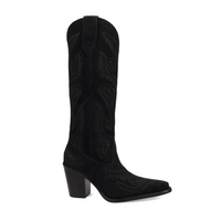 Dingo Women's Elvita Suede Leather Boot in Black