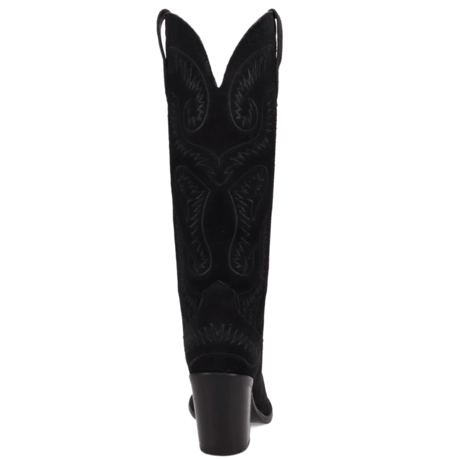 Dingo Women's Elvita Suede Leather Boot in Black