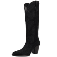 Dingo Women's Elvita Suede Leather Boot in Black