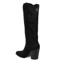 Dingo Women's Elvita Suede Leather Boot in Black