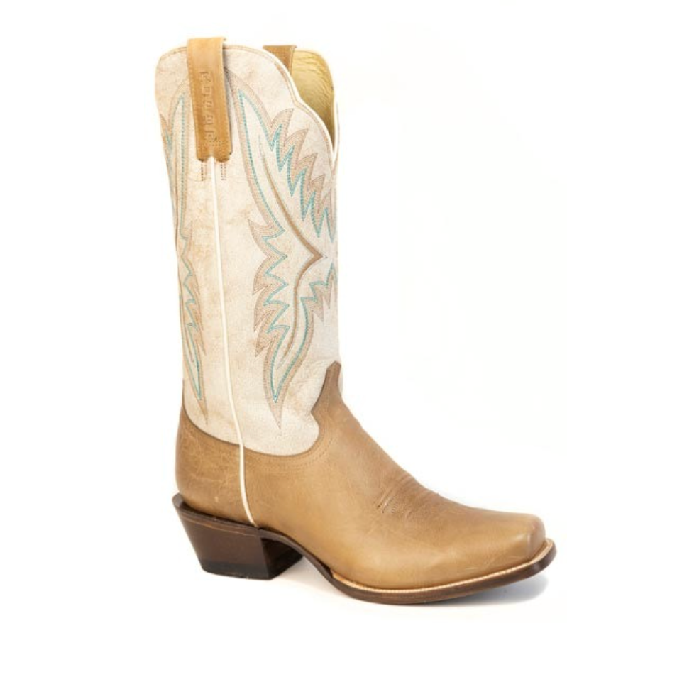 Roper Women's Della Cutter Toe Boot in Tan