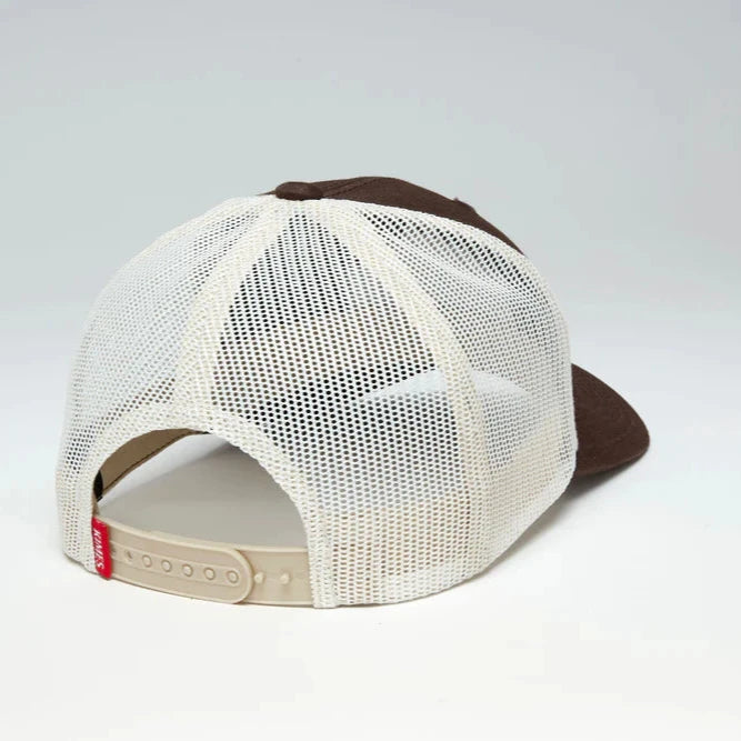 Kimes Ranch Camelback Ball Cap in Brown & Cream