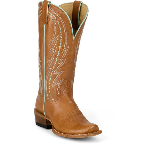 Tony Lama Women's Hallie Western Boot in Tawny Brown Cowhide